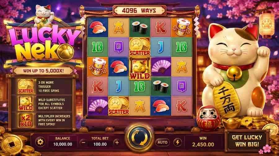 Lucky Neko slot game G77 casino bangladesh